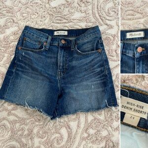 Madewell High-Rise Denim Shorts -